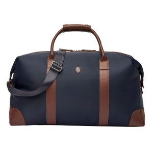 Sac de voyage Button Marine & Marron