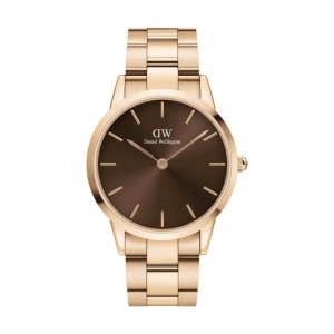 Montre Iconic Link amber RG&Marron D40