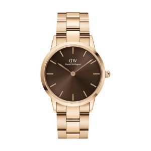 Montre Iconic Link amber RG&Marron D36