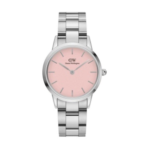 Montre Iconic Link Argent&Pastel-Rose D32