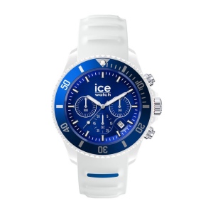 ICE chrono-Blanc Bleu-Moyenne-CH