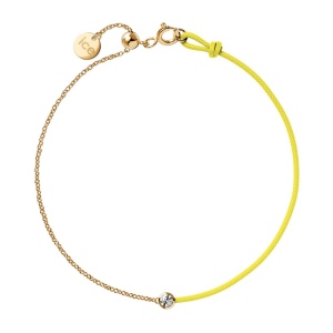 ICE-Jewellery-Diamond bracelet-Half chain-Jaune