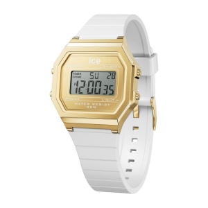 ICE digit retro-Blanc Or-Petite