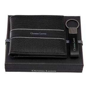 Parure Caprio Noir (porte-clefs & portefeuille)