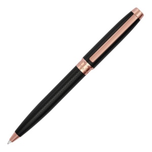 Stylo bille Caprio Noir/Rose Or
