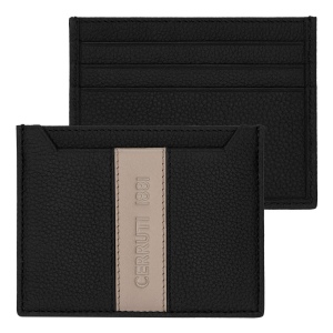 Porte-cartes Delano Taupe & Noir