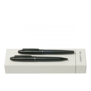 Parure Pad Matte Noir (stylo bille pad & stylo roller)