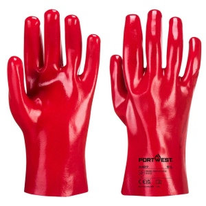Gant PVC Rouge 27 cm (Pack 12pcs)