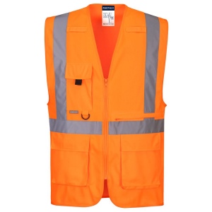 GILET EXECUTIVE HTE VISIBILITÉ AVEC POCHE POUR TABLETTE