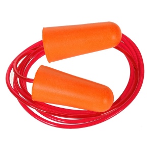 Bouchon anti-bruit mousse PU cordon (200 paires)