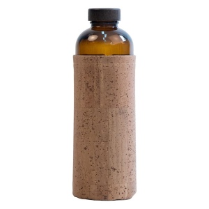 Bouteille verre 600mL et housse liège - ECOB