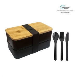 LunchBox 2 compartiments et couverts - Environnement & Nature