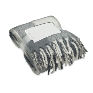 QUET - Couverture en mohair à carreaux