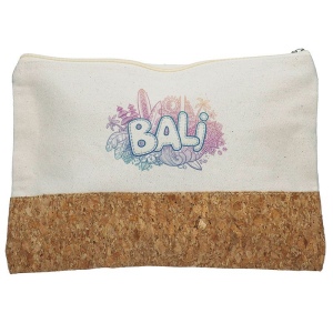 Trousse de voyage  MANGALORE rouge en coton 280 gr et jucco