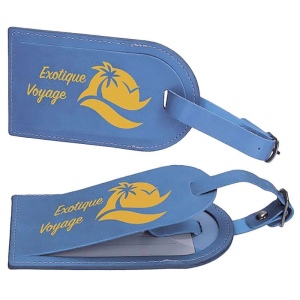 Porte étiquette PU Bleu clair
