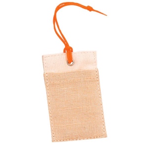 Etiquette bagage COCOS en coton naturel