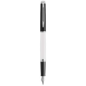Stylo plume Waterman Hemisphere avec habillage palladium (encre bleue)