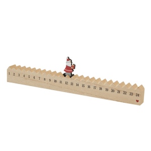 Calendrier en bois WALKING SANTA