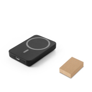 AMPERE. Batterie nomade magnétique de 5 000 mAh avec chargeur sans fil ultrarapide de 15 W en 100 % rABS