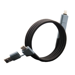Câble magnétique 4-en-1 ultra fast charge 100W (Stock)