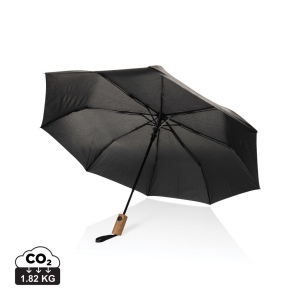Mini parapluie 21 à ouverture auto en bois d'acacia Kaycey