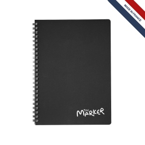 Cahier spiral cuir régé.