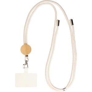 Porte-téléphone lanyard en coton Lucia