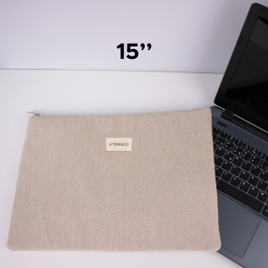 Sacoche ordinateur 15" coton recyclé