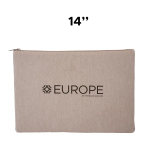 Sacoche ordinateur 14" coton recyclé