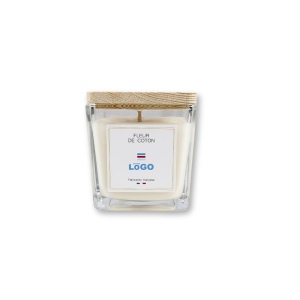 Bougie végétale GRASSE Carré 190g - France Fleur de coton