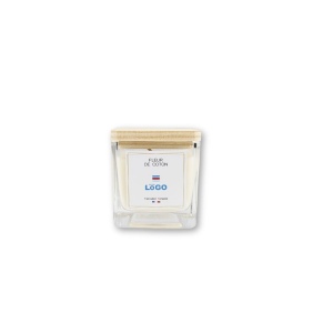 Bougie végétale GRASSE Carré 80g - France Fleur de coton