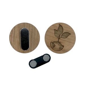 Badge BOIS 30 mm