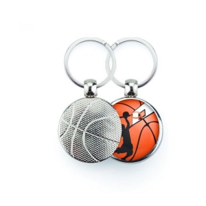 Porte-clé BASKET - Gris Argent