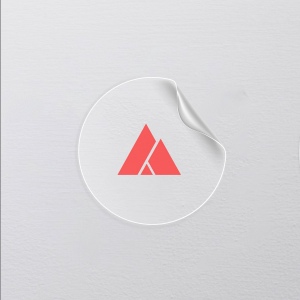 Sticker ROND/CARRE blanc ou transparent (INT/EXT) rond/carré 3cm