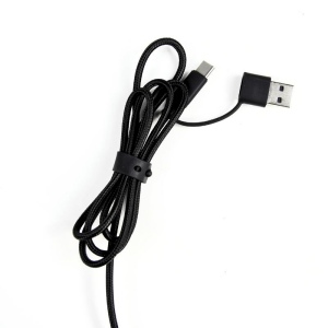 Câble long de charge 4 en1 Aluminium 120cm