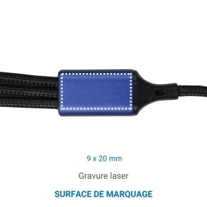 Câble long 6 en1 Aluminium 120cm