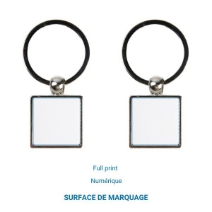 Porte-clés Métallique Carré - Europe