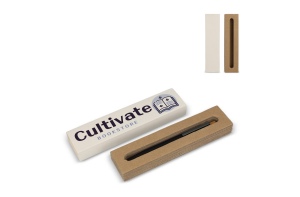 Boîte à stylo en carton de lait recyclé, 1 stylo