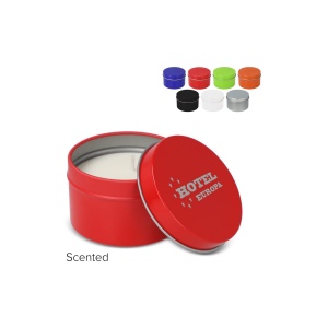 Scented candle recycled tin big