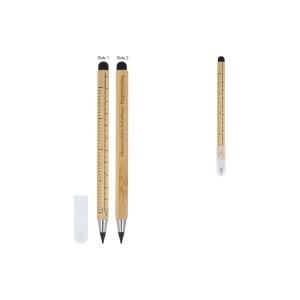 Crayon et règle en bambou durables
