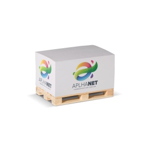 Bloc rectangulaire 12x8x6cm FSC sur palette en bois
