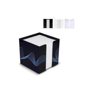 Bloc de papier dans un bac à cubes 10x10x10cm FSC