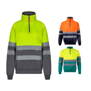 VL THOR LARGE. Sweatshirt bicolore (300g/m²) en polyester éponge (100%)