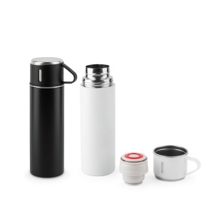 COMANECI. Bouteille en acier inoxydable à double paroi (90 % recyclé) avec finition mate 490 mL