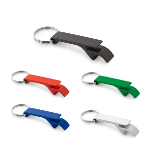 RE-BAITT. Porte-clés avec décapsuleur en aluminium recyclé