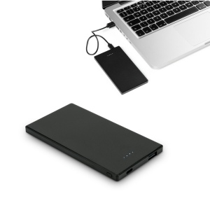 DENNING. Banque d'alimentation mince en acier inoxydable de 5 000 mAh