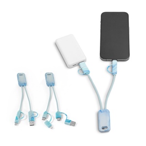 BERNERS. Câble USB 6-en-1 ultra-rapide en 100% rPET