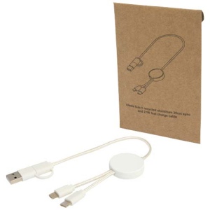 Câble 5 en 1 Citala en plastique recyclé de 30 cm pour la synchronisation des données et la charge rapide de 27 W