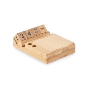 BOOTOP - Calendrier de bureau en bambou