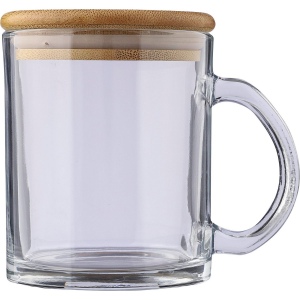 Mug en verre recyclé et bambou de 300 ml Ashley